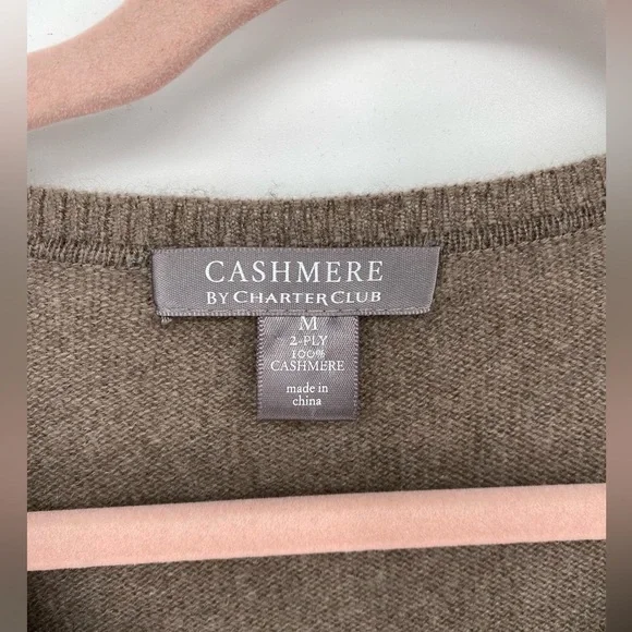Charter Club 2-ply 100% Cashmere sweater medium - Picture 3 of 8